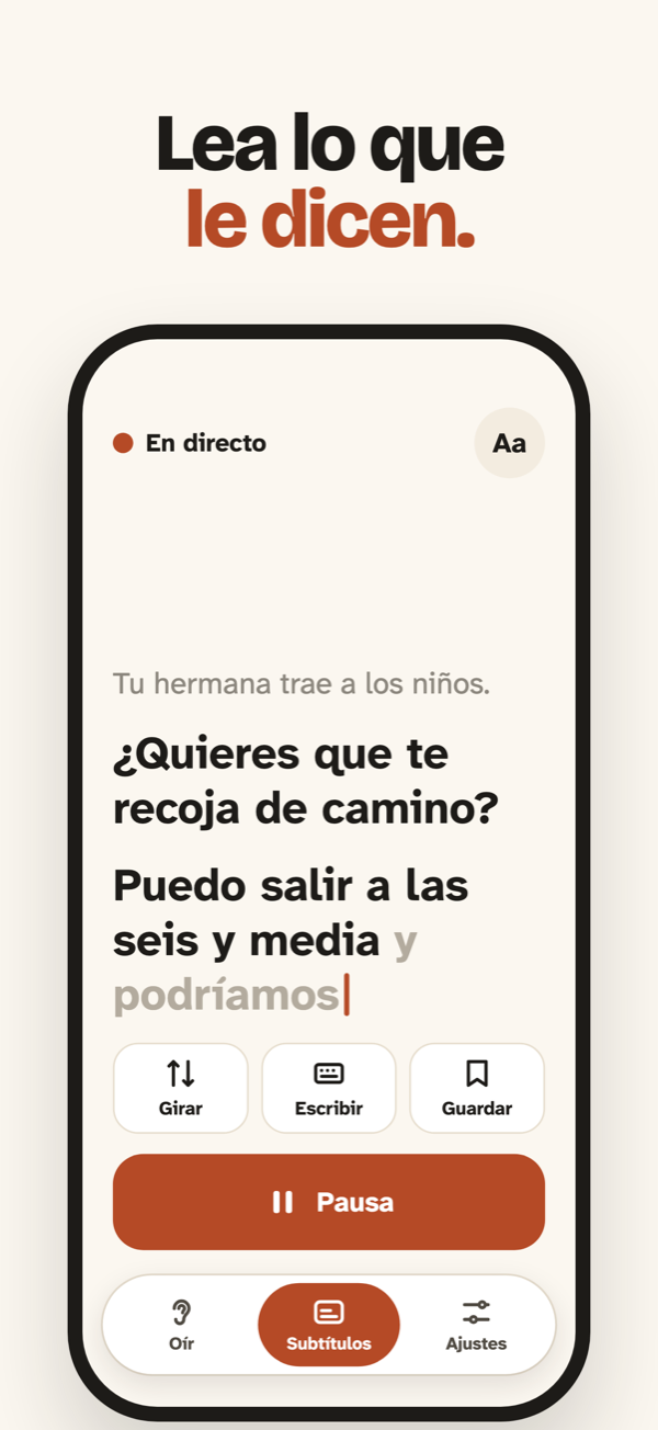 Subtítulos en directo