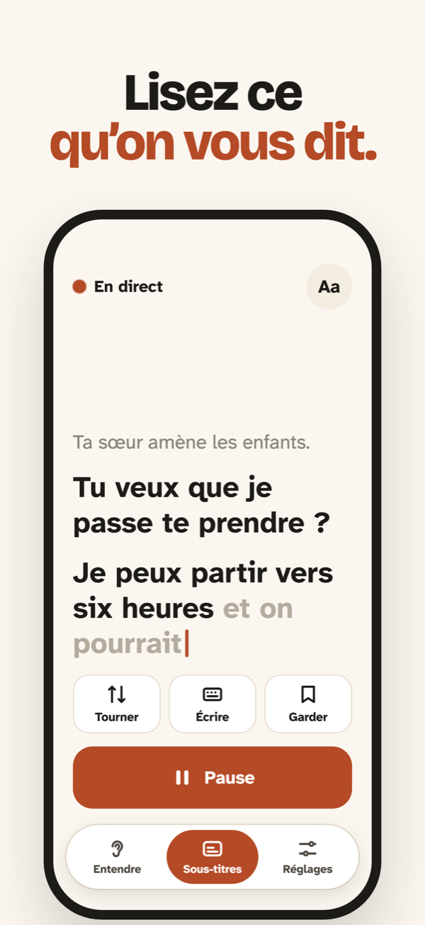 Sous-titres en direct