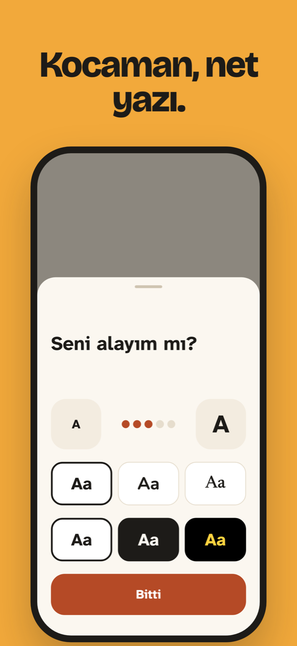 Size göre boyut